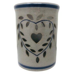 Williamsburg Pottery Style Salt Glaze Vase/Candle/Votive Holder Keaton Pottery